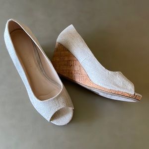 Kelly & Kate peep toe wedges